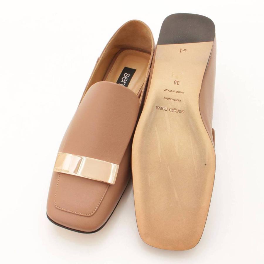 sergio rossi ピンク フラットシューズ 36