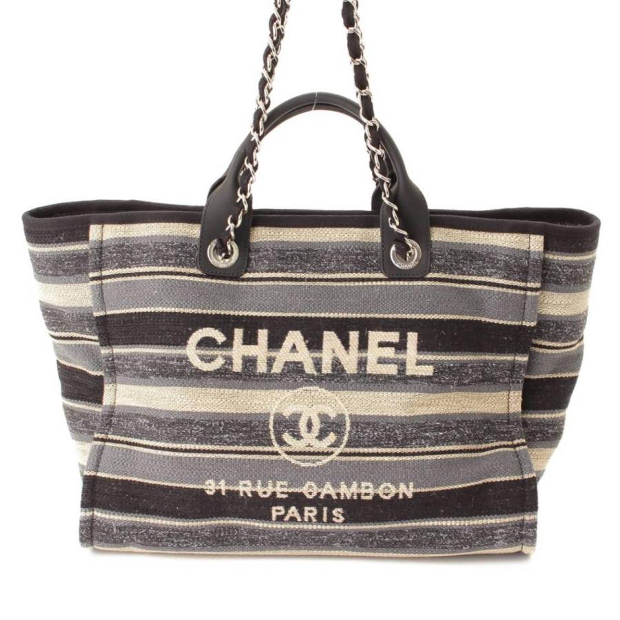 CHANEL 【シャネル】Chanel ドーヴィル ミディアム チェーントート