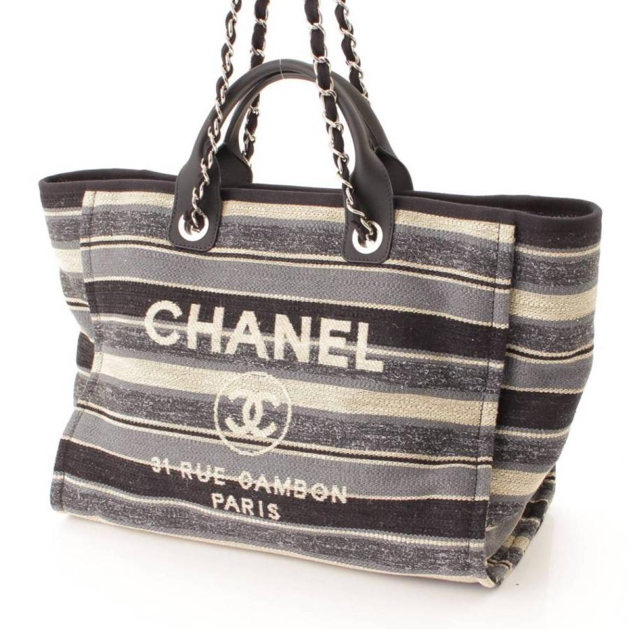 CHANEL 【シャネル】Chanel ドーヴィル ミディアム チェーントート 