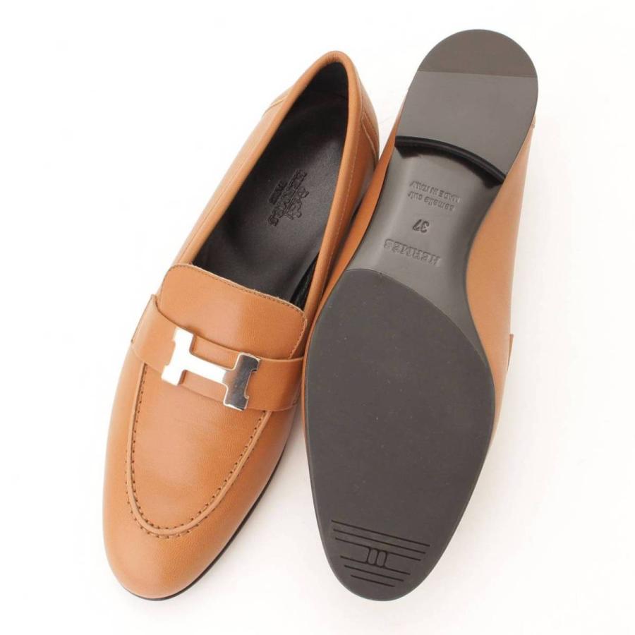 エルメス】Hermes モカシン パリ レザーシューズ ローファー コン