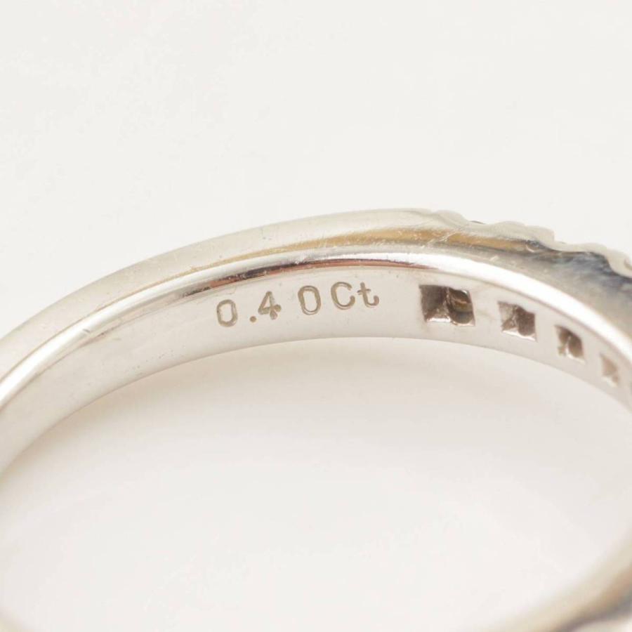 ミキモト】Mikimoto ダイヤモンド リング 指輪 K18WG 0.4ct ホワイト 