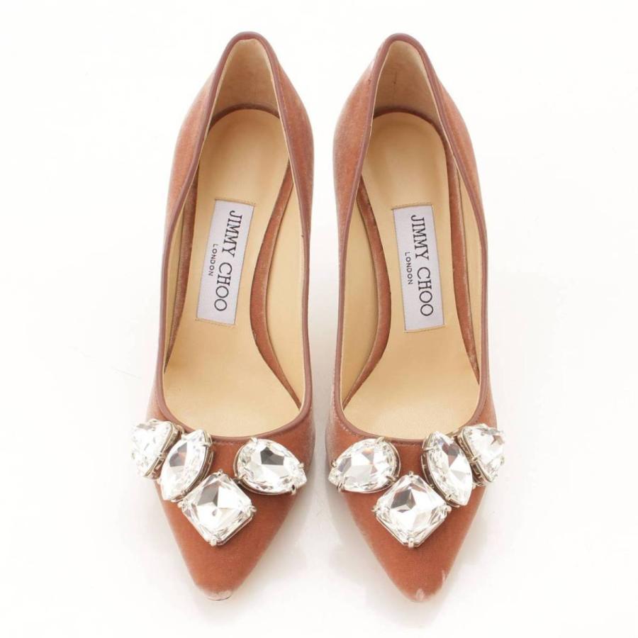 ジミーチュウ】Jimmy Choo Marvel ベルベット クリスタル パンプス