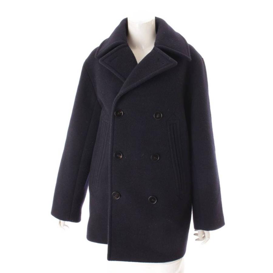 ジルサンダー コート アウター Jil Sander プラス 19aw ウール プラス ピーコート Jppp Pコート ネイビー 32