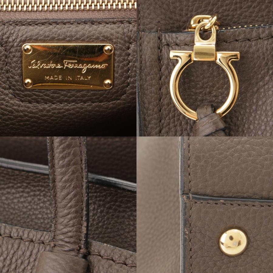 Salvatore Ferragamo AMY エイミー レザー ハンドバッグ ガンチーニ 