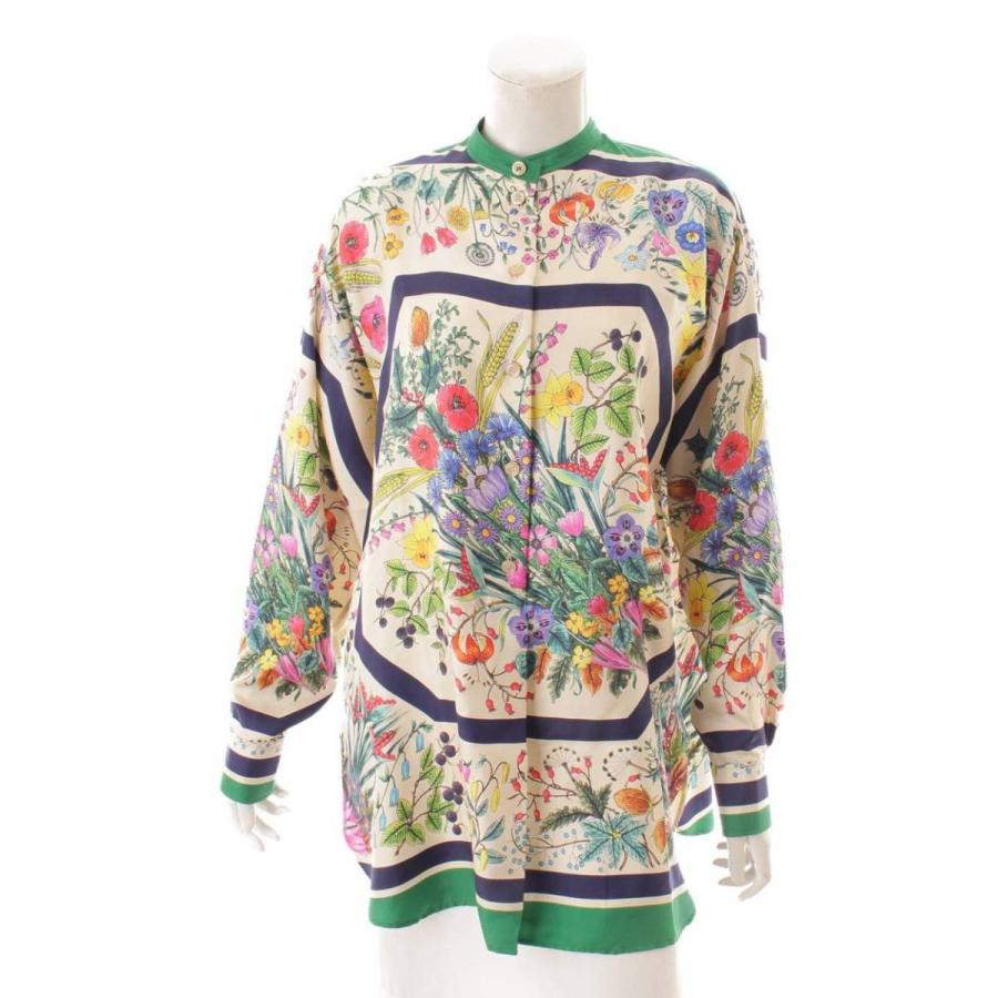 GUCCI 【グッチ】Gucci 18SS シルク フローラルプリント ブラウス  