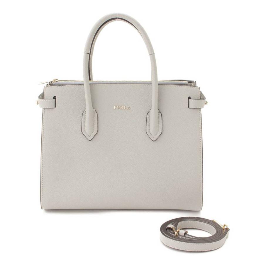 FURLA 【フルラ】Furla PIN ピン 2way レザー ハンドバッグ グレー 