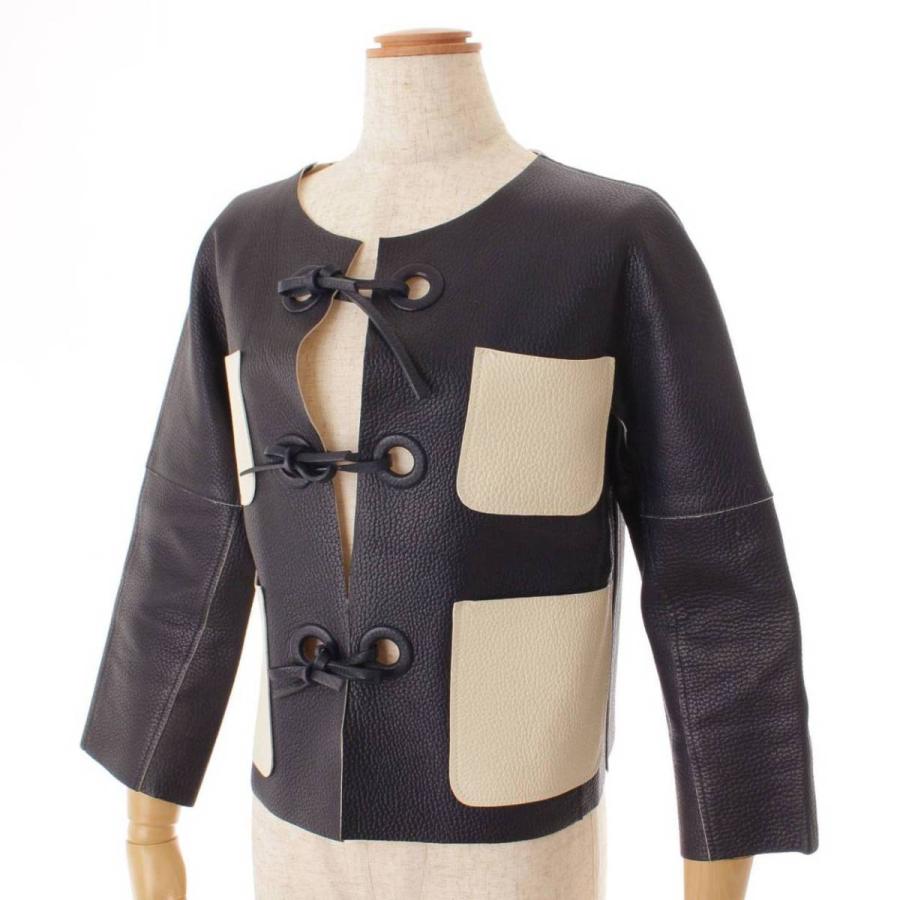 ゴールドロゴボタン◎ルイヴィトンツイードノーカラージャケット