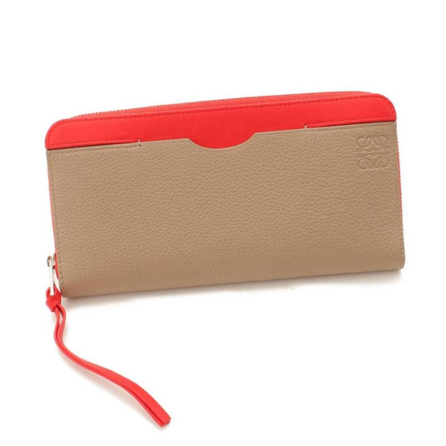 ロエベ】Loewe ソフトグレインカーフ アナグラム バイカラー ジップ 