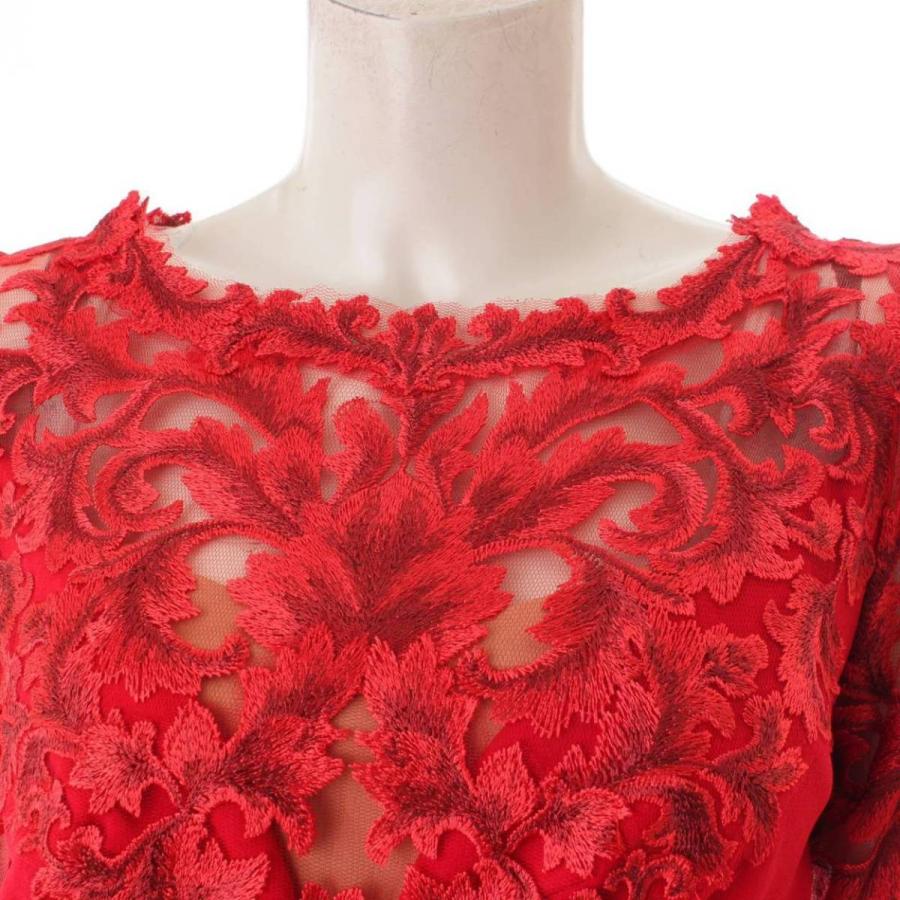 ささら Tadashi Shoji 21AW レース切替 ワンピース ドレス BTE21191MDJ 