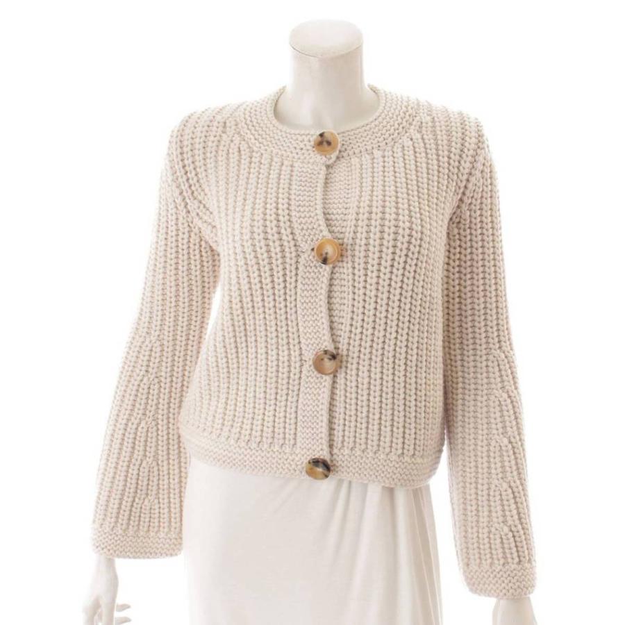 エルメス】Hermes 14AW ウール ローゲージ ニット カーディガン  