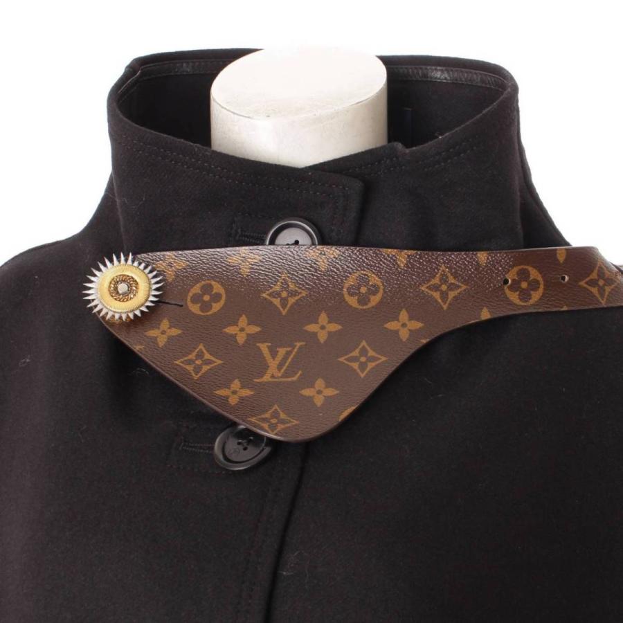 ルイヴィトン】Louis Vuitton ウール×アンゴラ モノグラム ポンチョ 