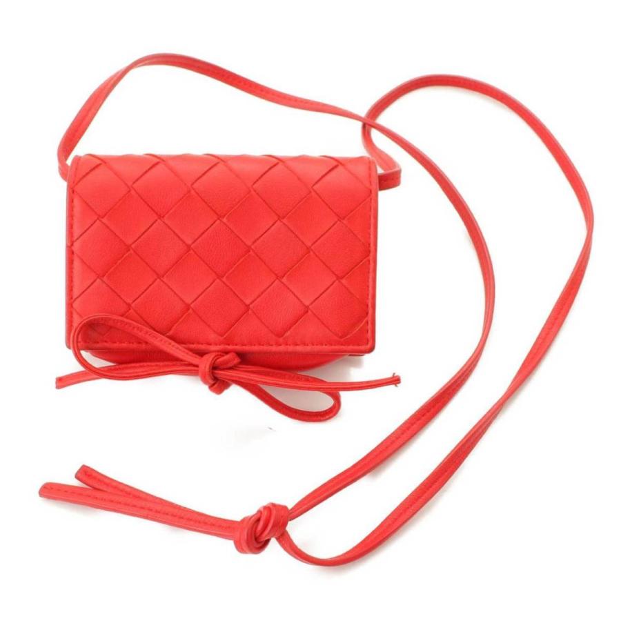 ボッテガヴェネタポイントイントレチャートショルダー赤