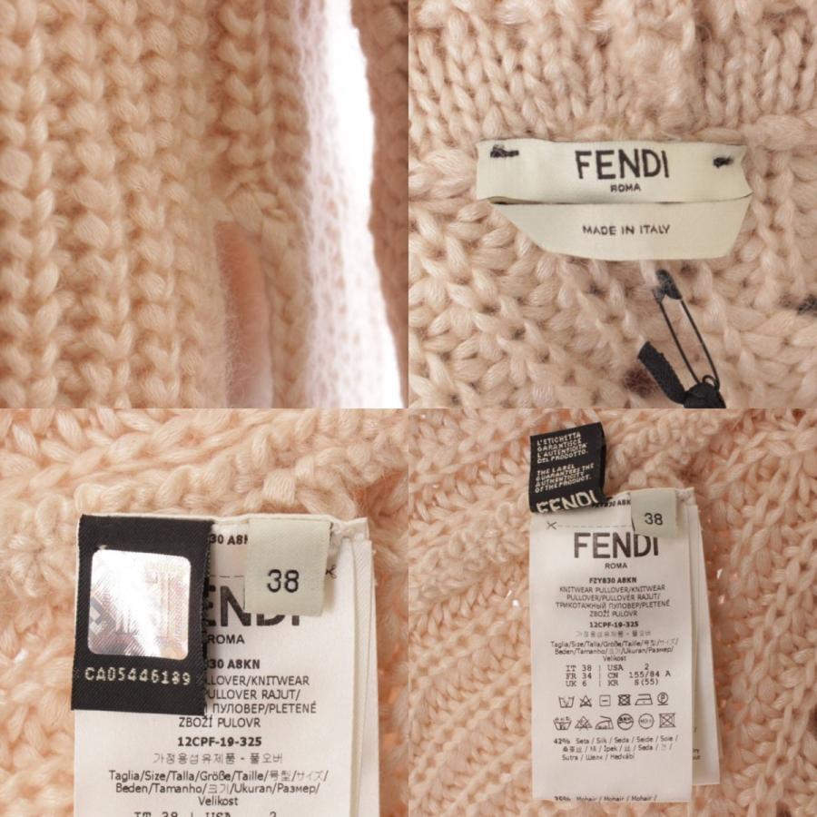 美品】フェンディセーターカシミヤモヘヤタートルネック42サイズ