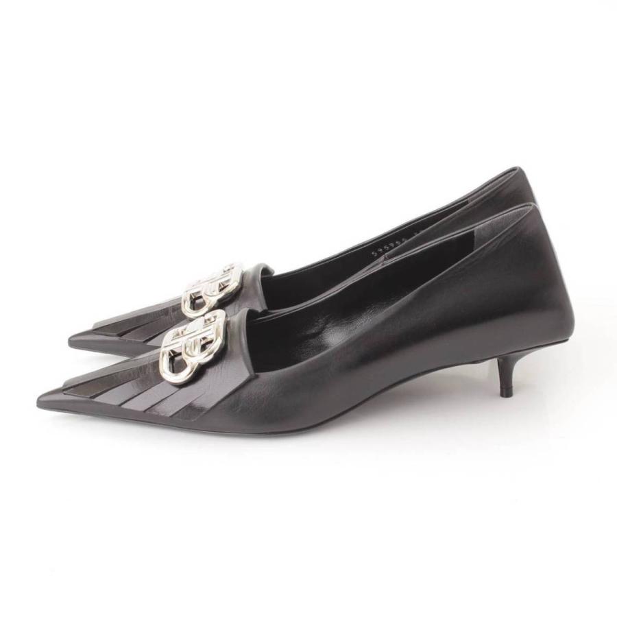 バレンシアガ】Balenciaga Fringe Knife 40 レザー ミュール パンプス 