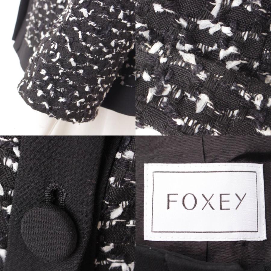 美品　Foxey フォクシー　ノーカラージャケット　ツイードジャケット　40 2025年最新】Foxey レディース ノーカラージャケットの人気