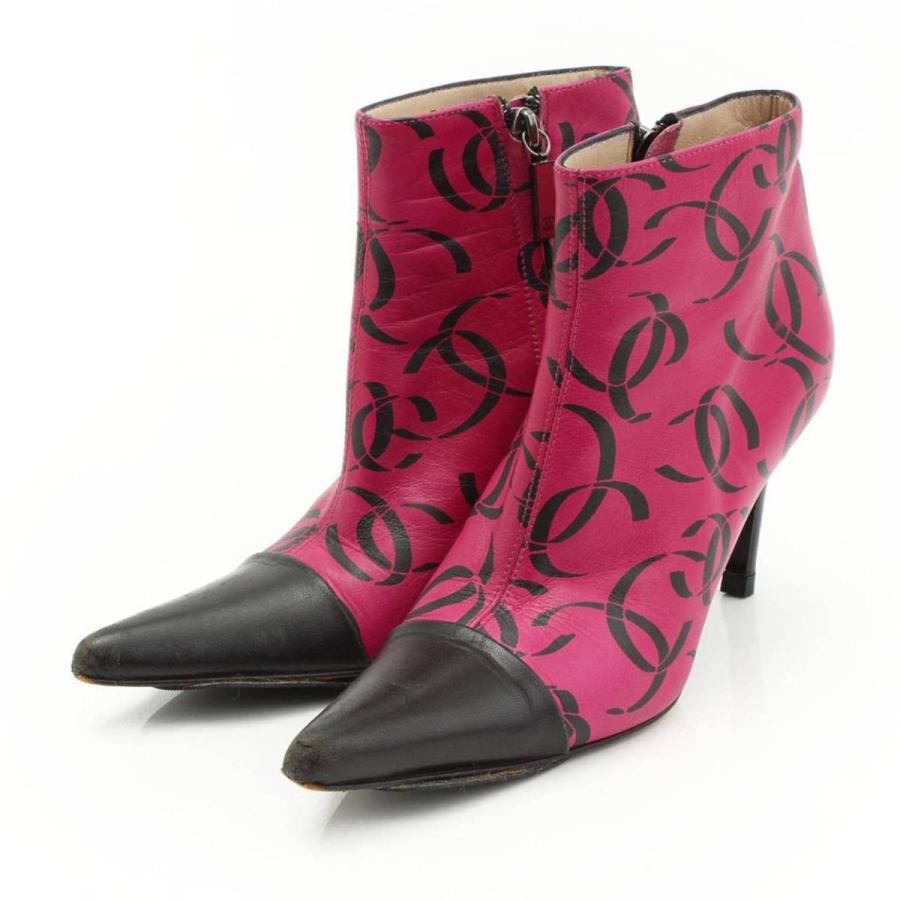 待望の再販 シャネル Chanel Cc柄 ブーティ ショートブーツ ピンク 正規品保証 日本最大級 Www Noithatnhatrang Com Vn