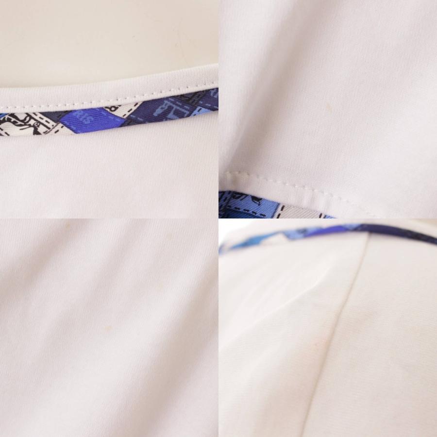 エルメス】Hermes 半袖 Tシャツ コットン ワンピース スカーフ