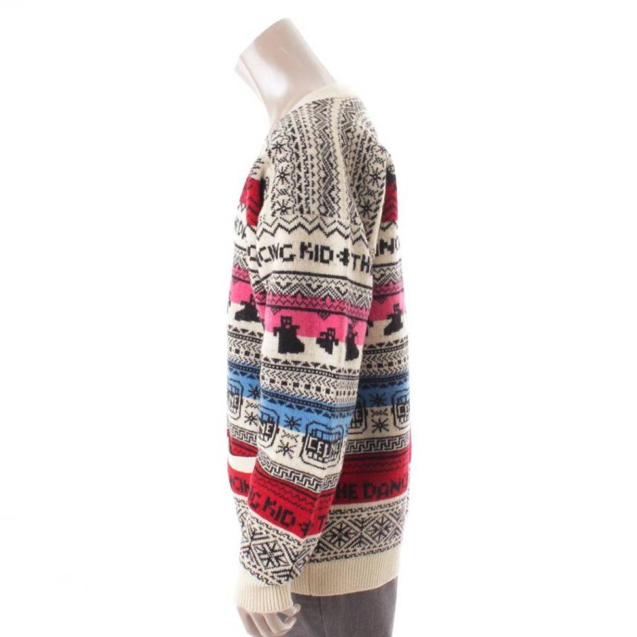 CELINE Celine メンズ 21SS ウール ジャガード ルーズ カーディガン  