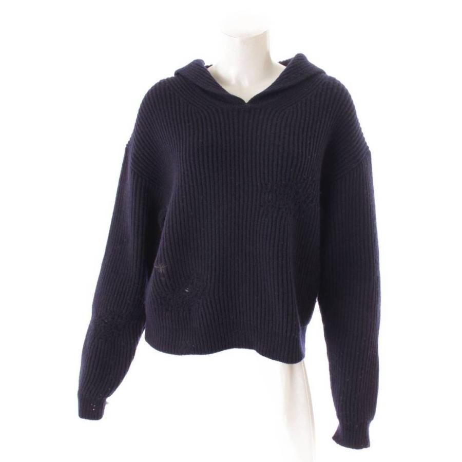 Christian Dior 19AW ウール×カシミヤ 長袖 ビー刺繍 BEE セーラー風