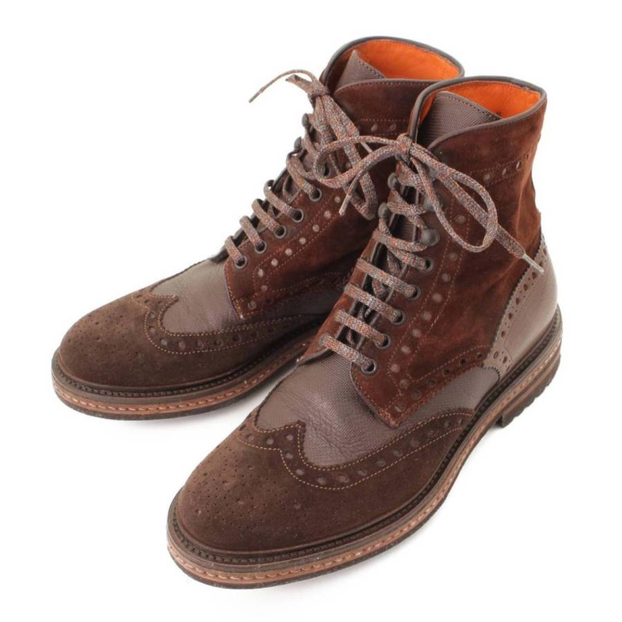SANTONI 【サントーニ】Santoni メンズ レザー スエード ウィング 