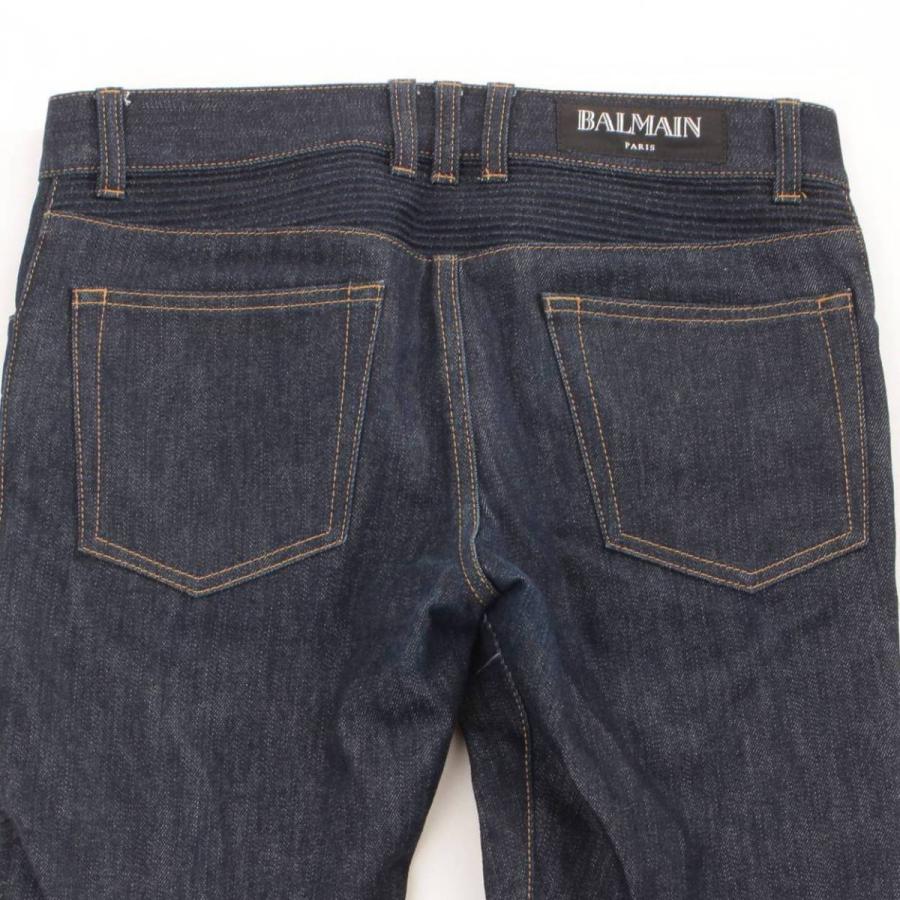BALMAIN 【バルマン】Balmain バイカーリジットデニムパンツ ボトムス 