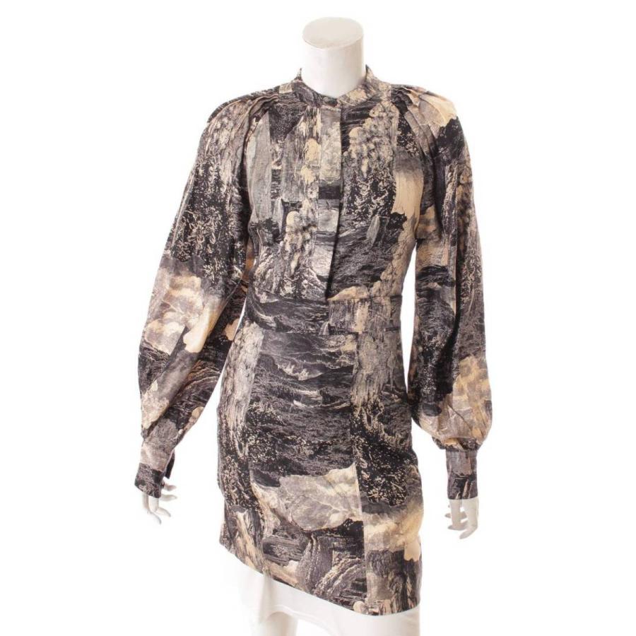 Burberry シルクシャツドレスワンピース