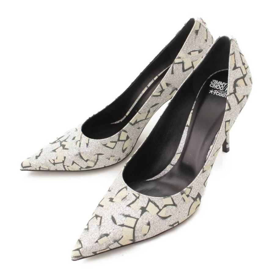 Jimmy Choo 21AW JC/ ERIC HAZE LOVE 85 グリッター パンプス 38  