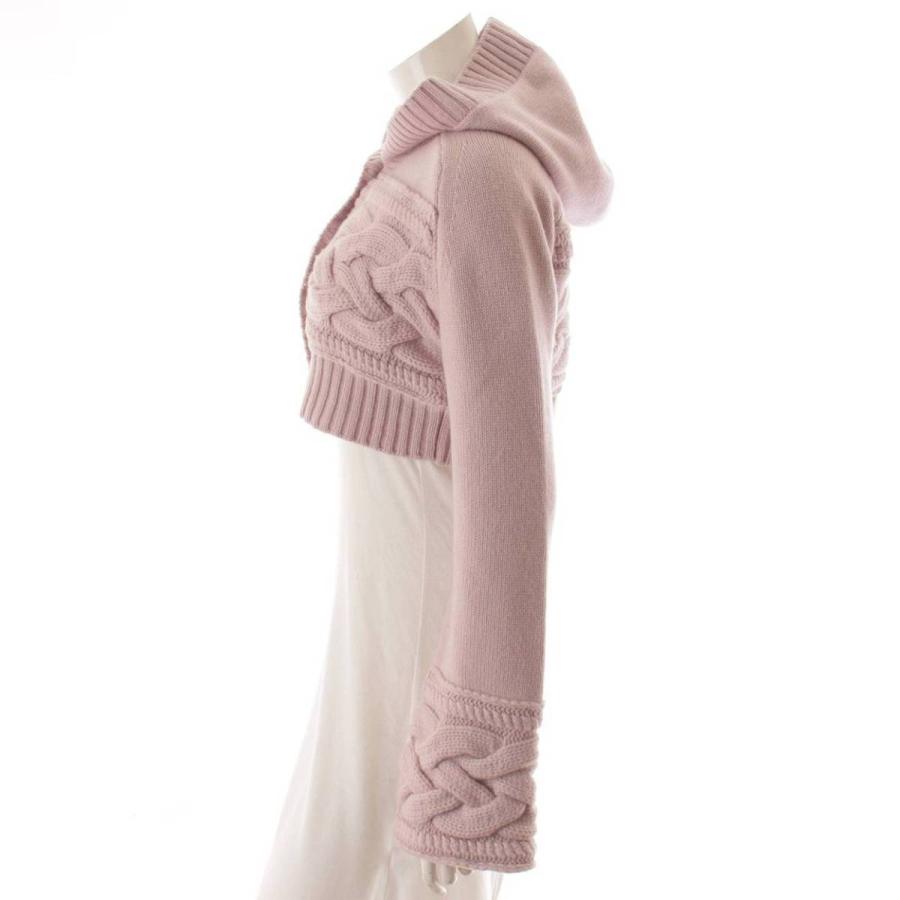 シャネル】Chanel 07A スポーツライン カシミヤ混 フード付き クロップ 