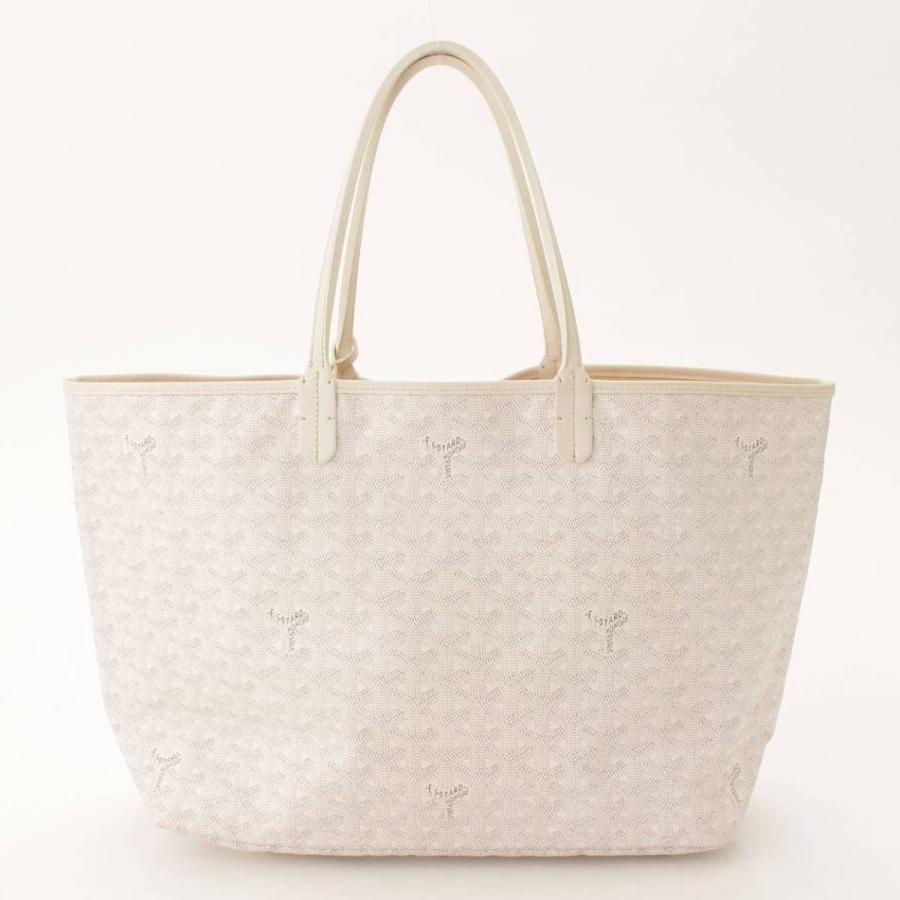 ゴヤール サンルイ GOYARD 白 ホワイト トートバッグ PM ポーチ付き 総
