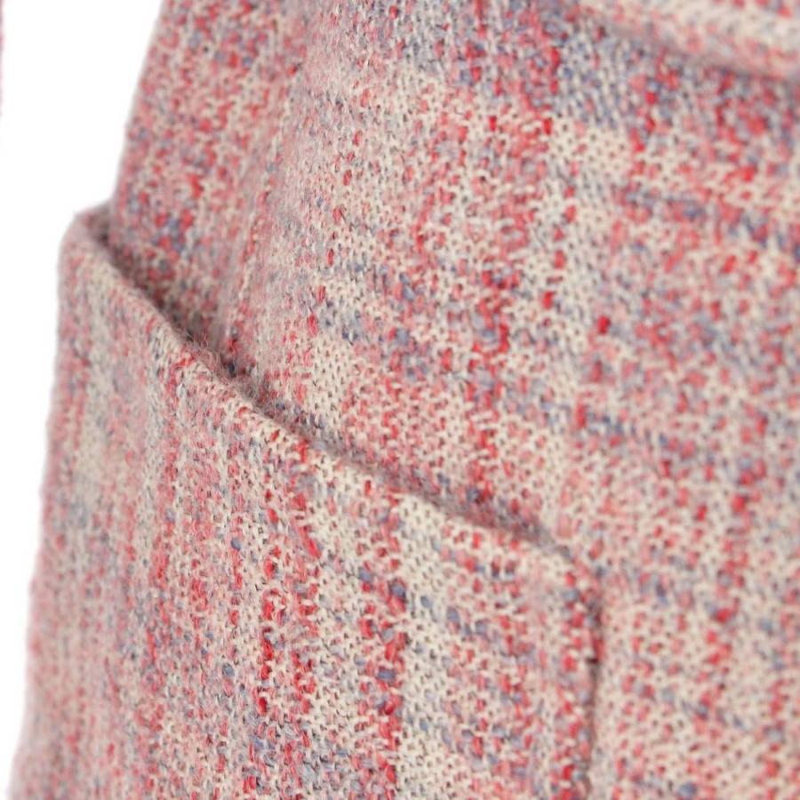 CELINE チェック柄 ロングコート ベルト付き