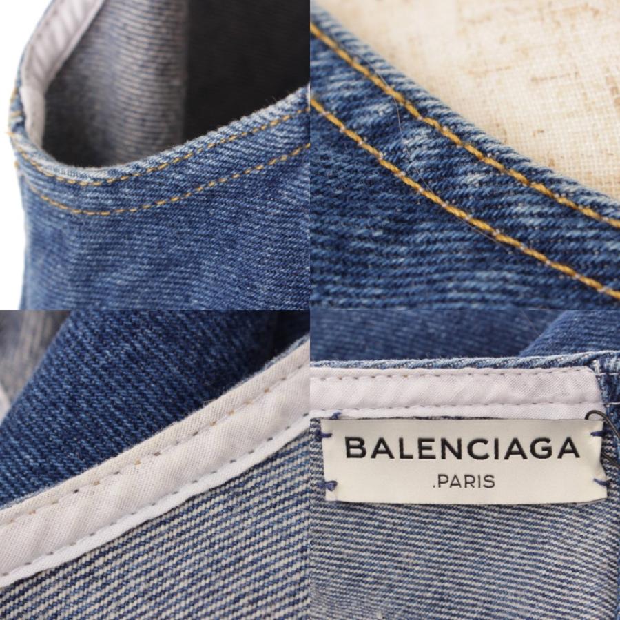 バレンシアガ】Balenciaga 16年 ノースリーブ デニム トップス ベスト 