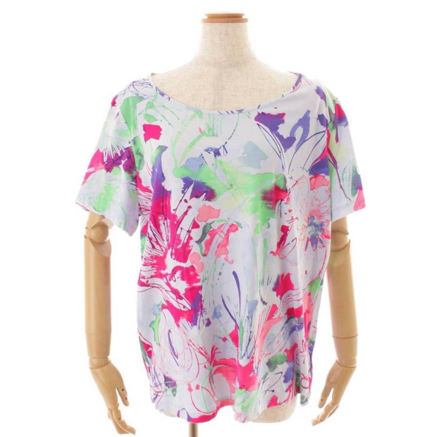 レオナール】LEONARD フラワープリント カットソー トップス 花柄