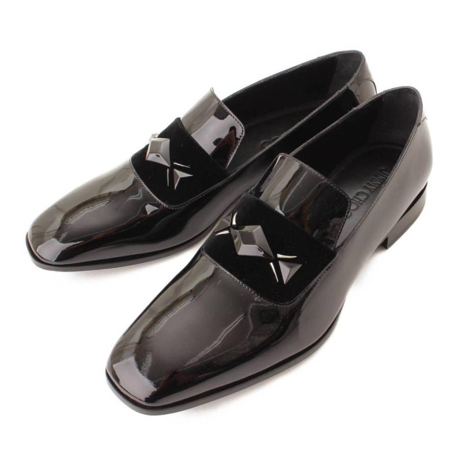 JIMMY CHOO Jimmy Choo メンズ SAWN パテント ローファー スタッズ 