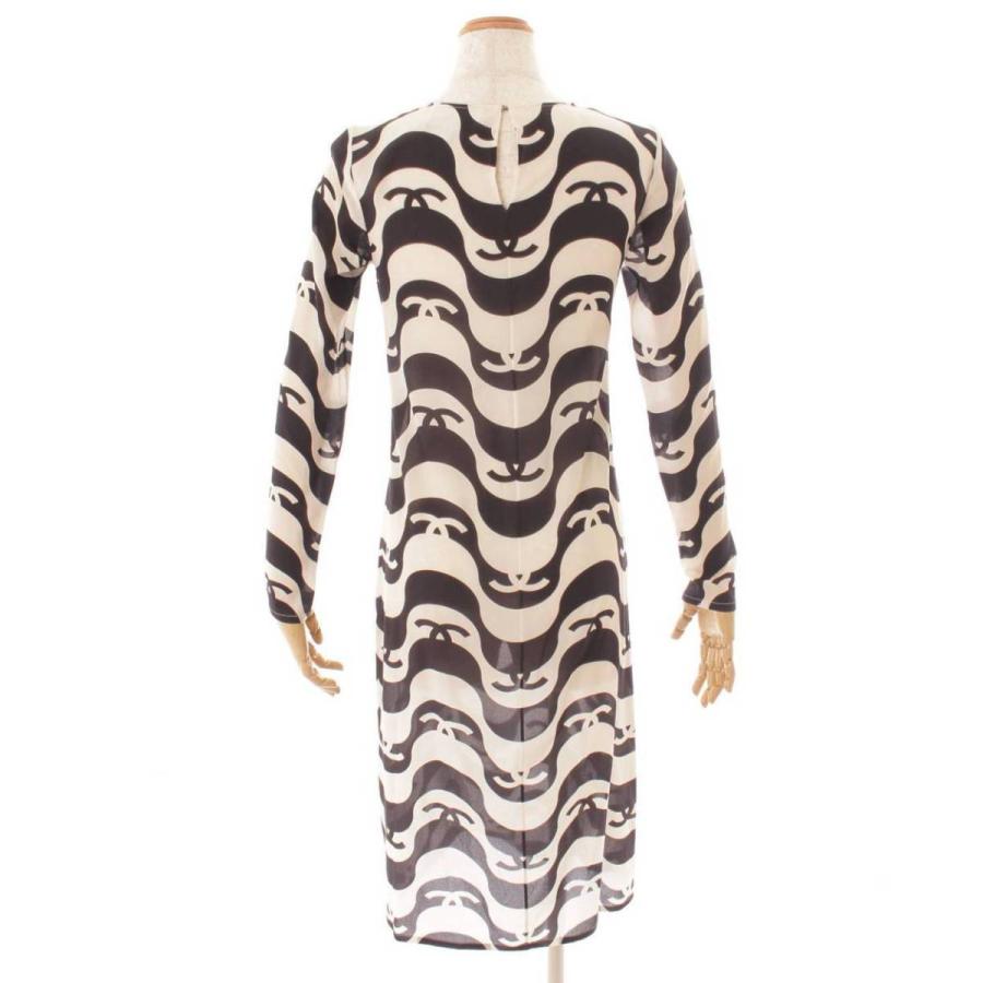 CHANEL Chanel 21SS シルククレープ ココマーク ドレス CHANEL Chanel 21SS シルククレープ ココマーク ドレス