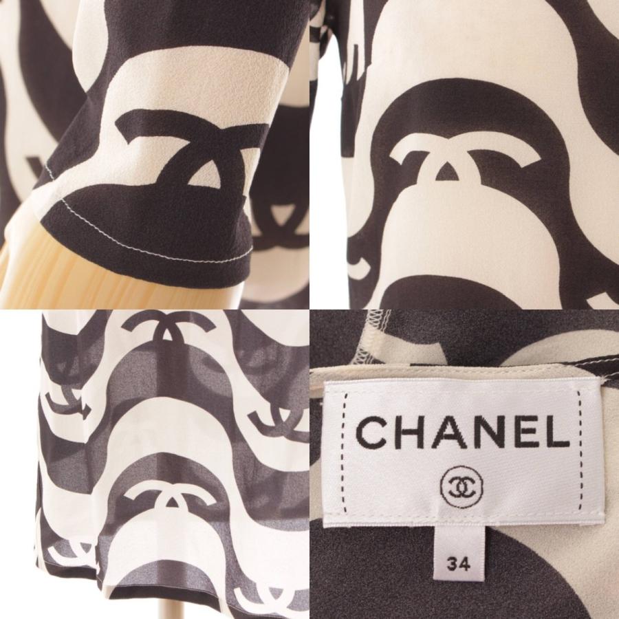 CHANEL Chanel 21SS シルククレープ ココマーク ドレス CHANEL Chanel 21SS シルククレープ ココマーク ドレス
