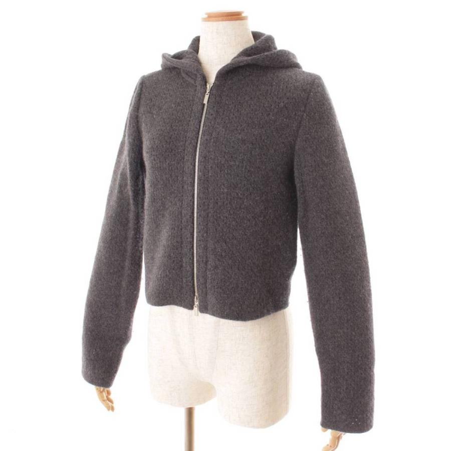 フォクシーシーブリーズパーカーニットジップアップカシミヤ混