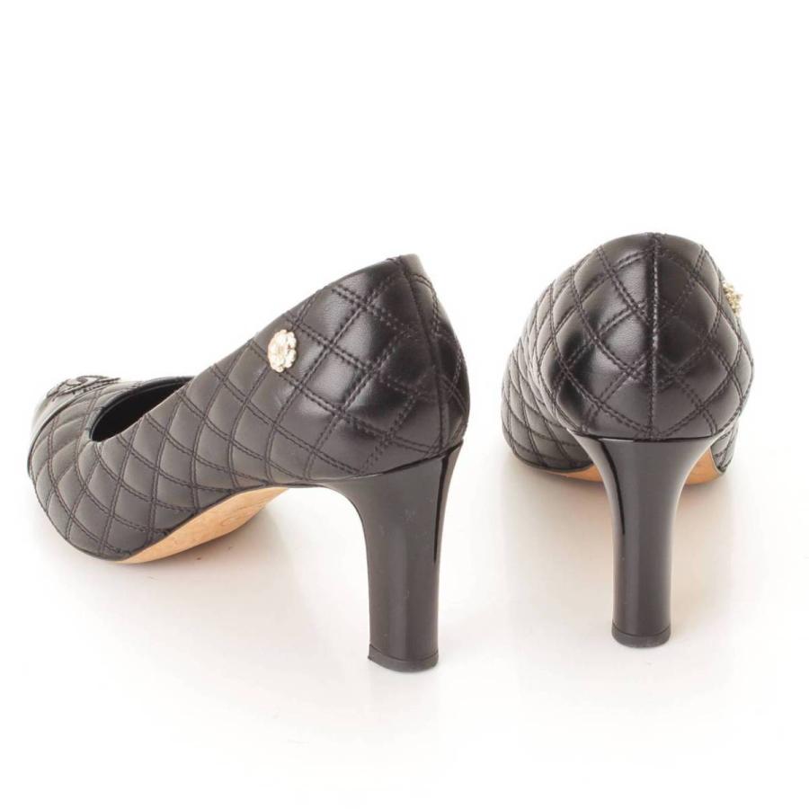 CHANEL 【シャネル】Chanel ココマーク マトラッセ レザー ヒール 