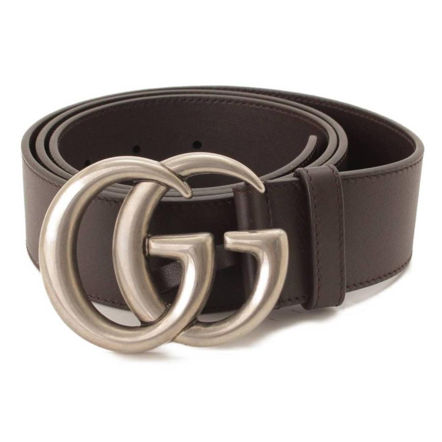 【グッチ】Gucci メンズ GG マーモント レザー ベルト 397660 ダークブラウン 100/40 未使用 154411 :