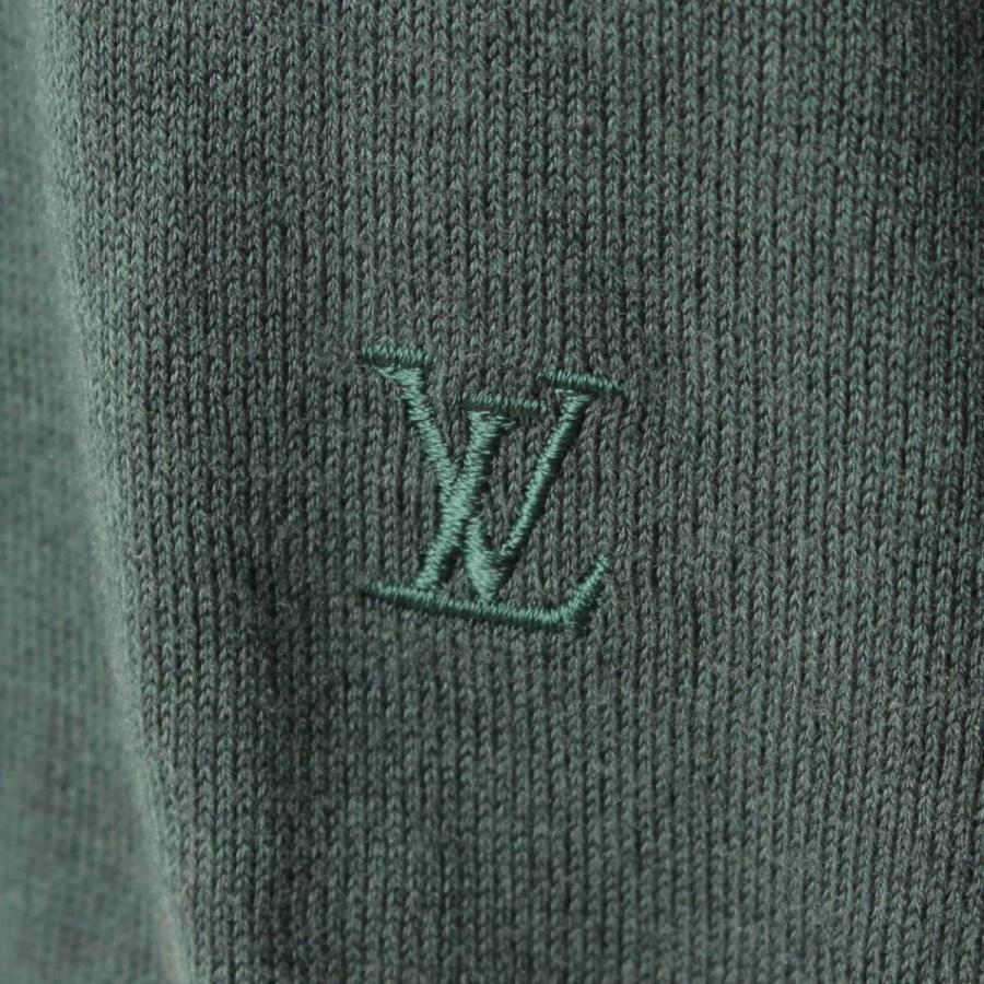Louis Vuitton メンズ LV 刺繍 カシミヤ混 クルーネック ニット トップ 