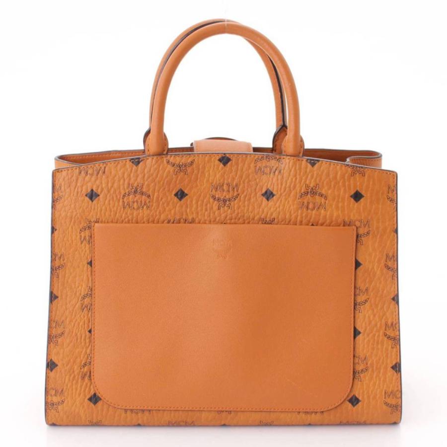 MCM 【エムシーエム】MCM ロゴグラム 2way ハンドバッグ ブラウン 