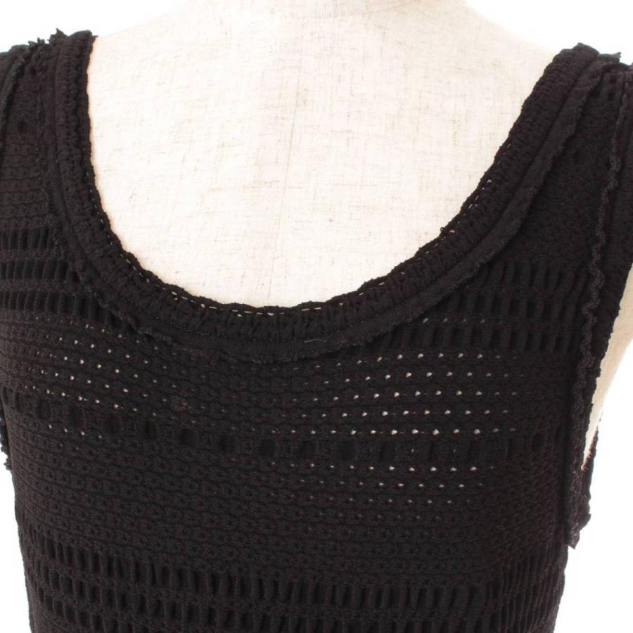 CHANEL 【シャネル】Chanel メッシュ ニット ノースリーブ ワンピース 
