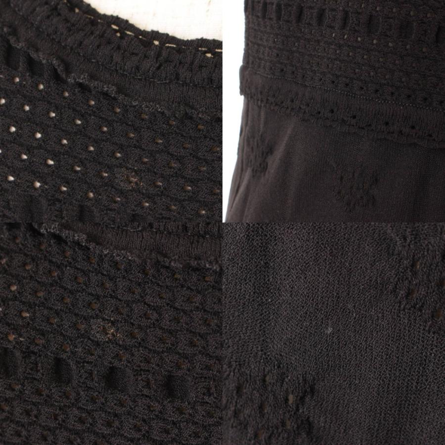 CHANEL 【シャネル】Chanel メッシュ ニット ノースリーブ ワンピース 