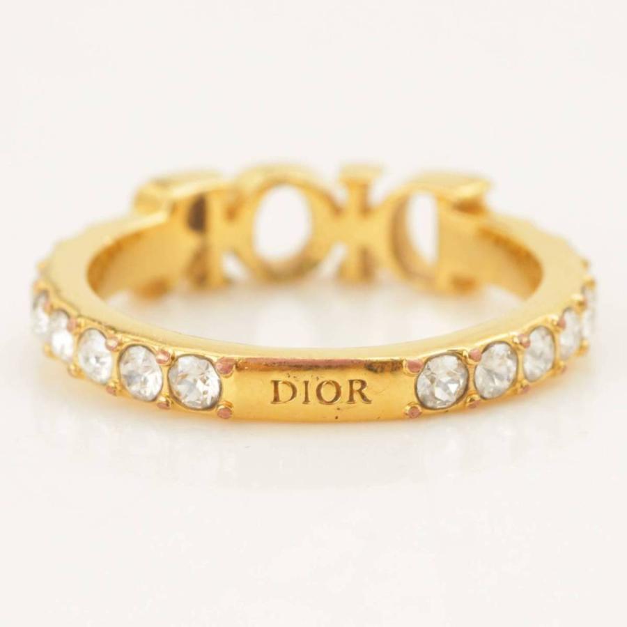 Christian Dior DIO(R)EVOLUTION ロゴ ラインストーン リング 指輪 