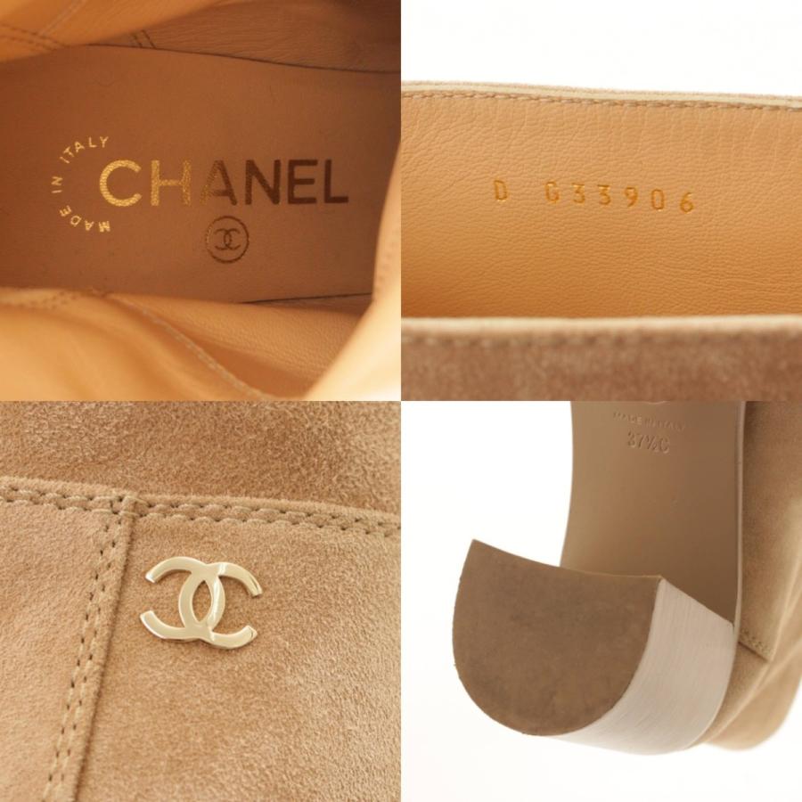 CHANEL 【シャネル】Chanel ココマーク スエード ヒール ブーツ CHANEL 【シャネル】Chanel ココマーク スエード ヒール ブーツ