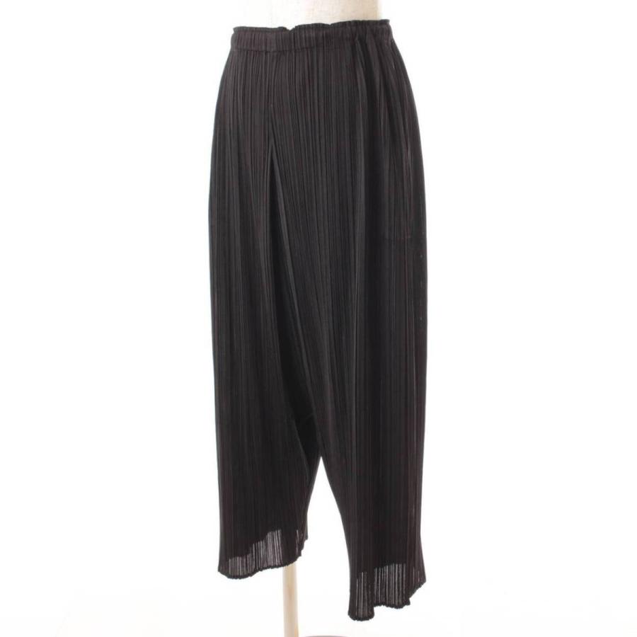 PLEATS PLEASE ISSEY 15年 プリーツ サルエル パンツ PP53-JF184 ブラック 3 157992 :157992