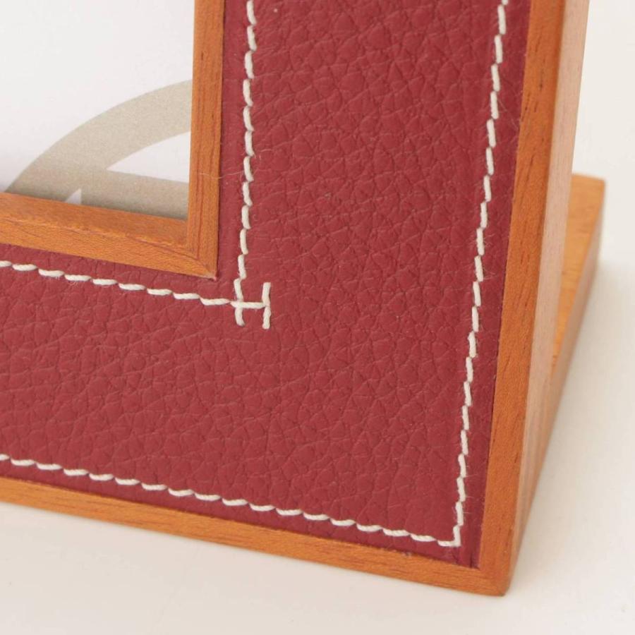 HERMESフォトフレームウッド&レザー