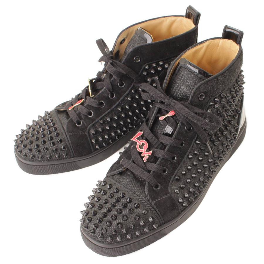 ルブタン】Christian Louboutin ルイス スパイクスタッズ ハイカット