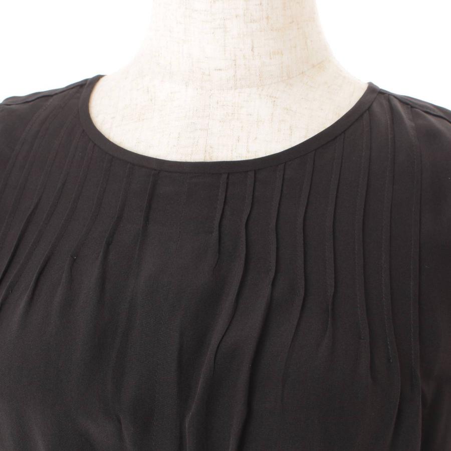 シャネル】Chanel 06C プリーツ シルク ノースリーブ フレア  