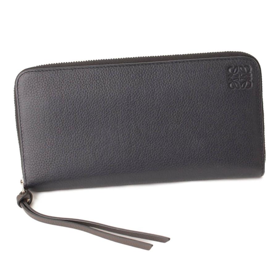 正規品 LOEWE 長財布 ネイビー レザー 【公式通販】