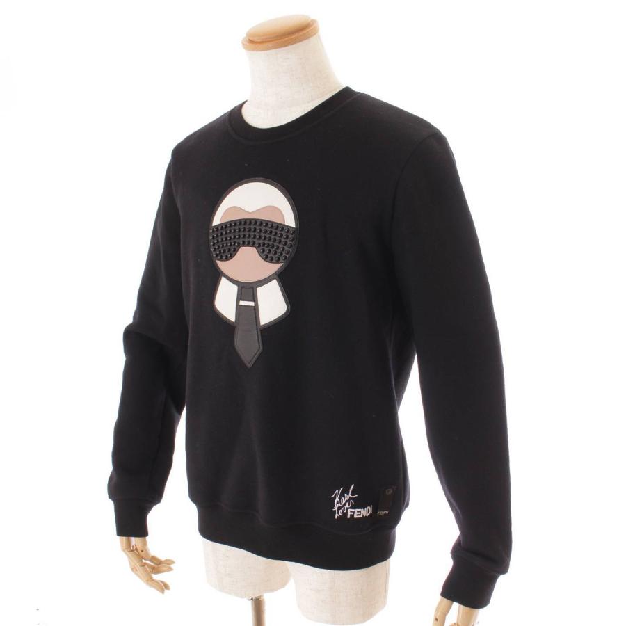 FENDI 【フェンディ】Fendi カールラガーフェルド パッチ クルーネック 